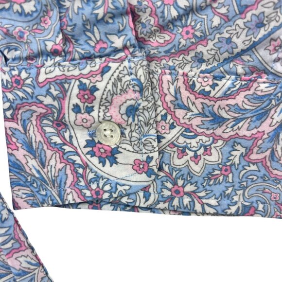 Lauren Ralph Lauren Monogrammed Button Down Sleep Shirt 100% Cotton Size S - Picture 5 of 7